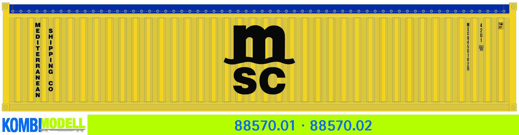 Kombimodell 88570.01 Ct 40`Open Top MSC  SoSe 